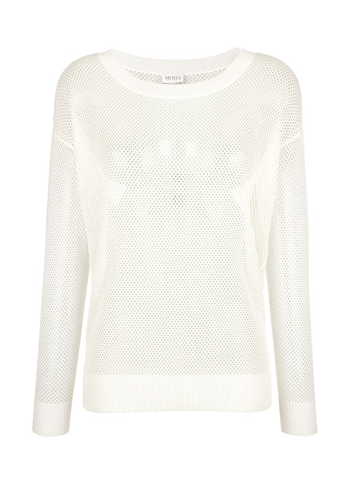 SALE - Pullover in Feinstrick, in Größe 038 bis 052, in Farbe ECRU Ansicht 10