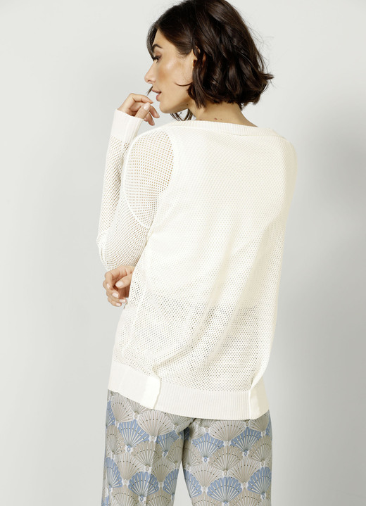 SALE - Pullover in Feinstrick, in Größe 038 bis 052, in Farbe ECRU Ansicht 6