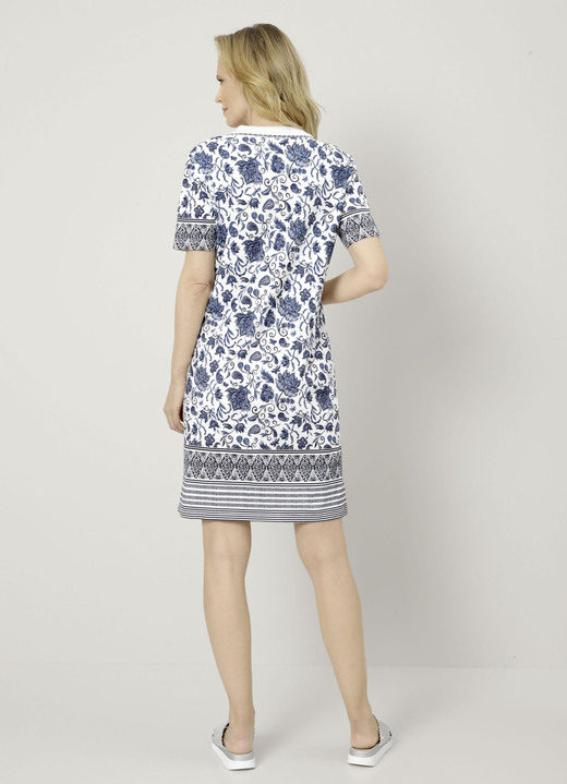 - Polokleid in tragangenehmer Qualität, in Größe 038 bis 052, in Farbe MARINE-BLAU Ansicht 3