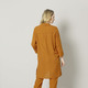 3/4-Arm - Longbluse mit komfortablen Seitenschlitzen – Farbe ORANGE – Ansicht 4 3/4-Arm - Longbluse mit komfortablen Seitenschlitzen, in Größe 038 bis 048, in Farbe ORANGE – Farbe ORANGE – Ansicht 4