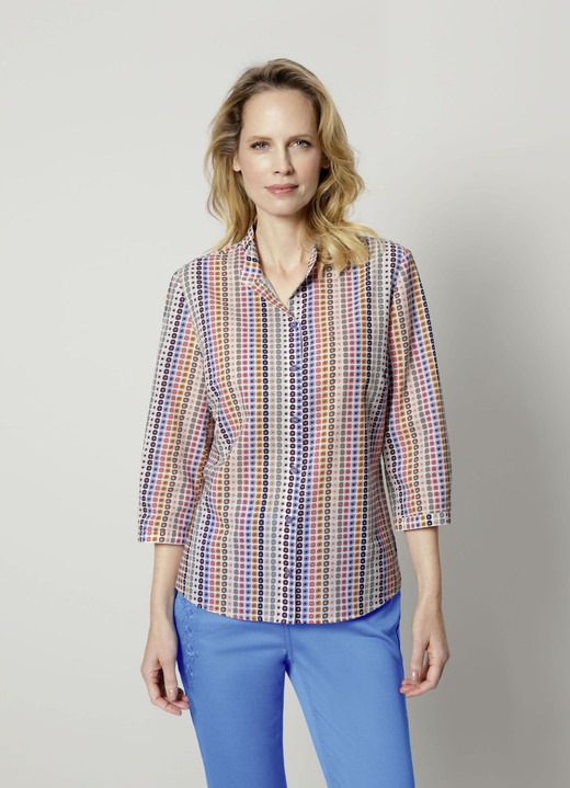 - Bluse mit grafischem Druck, in Größe 038 bis 052, in Farbe MULTICOLOR Ansicht 2