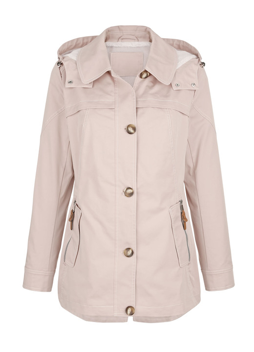 Kurz - Jacke mit abnehmbarer Kapuze Ansicht 4 Kurz - Jacke mit abnehmbarer Kapuze, in Größe 038 bis 052, in Farbe ROSÉ Ansicht 4