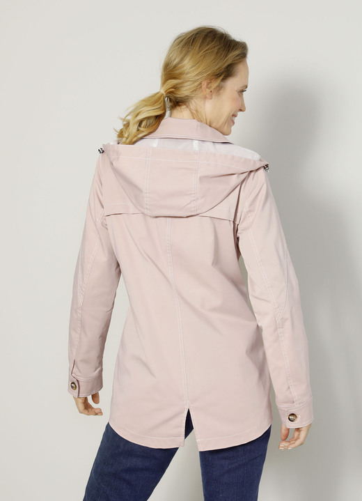 Kurz - Jacke mit abnehmbarer Kapuze Ansicht 3 Kurz - Jacke mit abnehmbarer Kapuze, in Größe 038 bis 052, in Farbe ROSÉ Ansicht 3