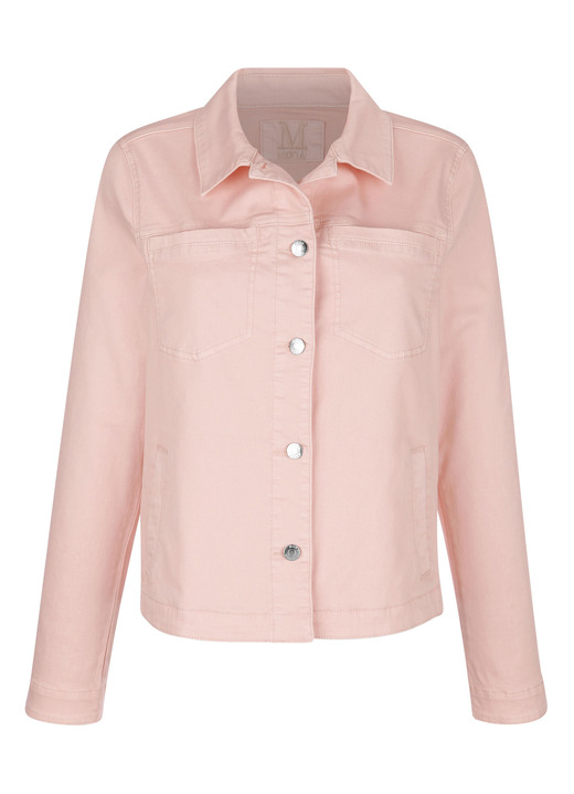 Kurz - Jeansjacke mit stiltypischen Nähten, in Größe 038 bis 052, in Farbe APRICOT Ansicht 5