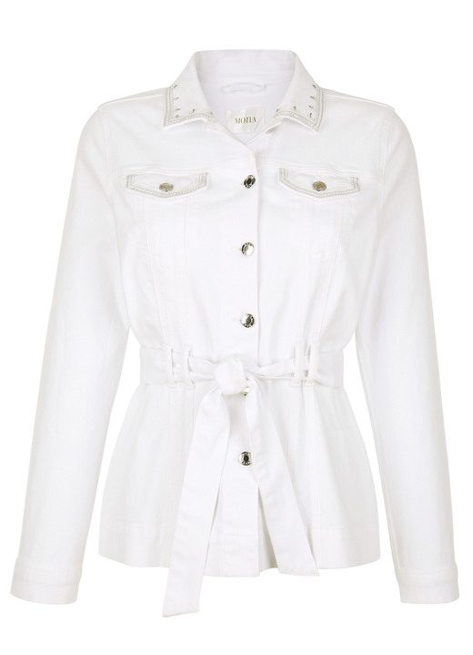 Blazer - Blazer mit Stickerei Ansicht 5 Blazer - Blazer mit Stickerei, in Größe 038 bis 052, in Farbe WEISS Ansicht 5