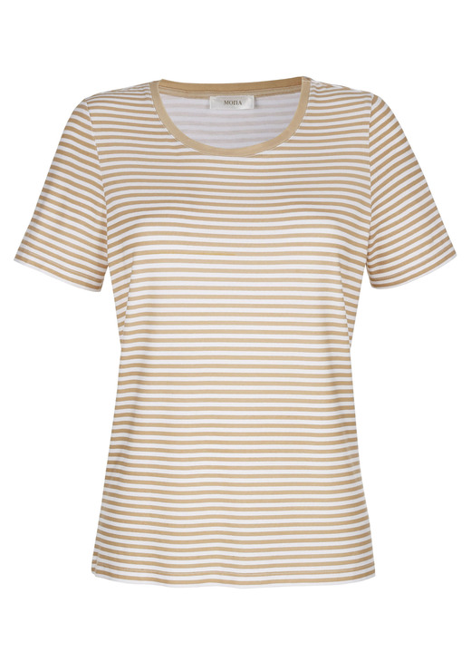 Shirts - Shirt mit allover Ringel-Dessin Ansicht 3 Shirts - Shirt mit allover Ringel-Dessin, in Größe 038 bis 052, in Farbe SAND-WEISS Ansicht 3