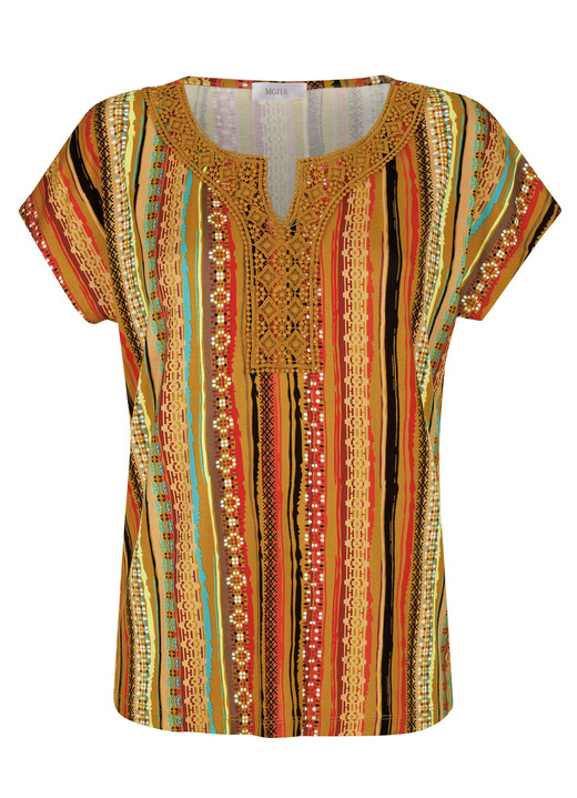 Shirts - Shirt mit Häkelspitzenbesatz, in Größe 038 bis 046, in Farbe MULTICOLOR Ansicht 3