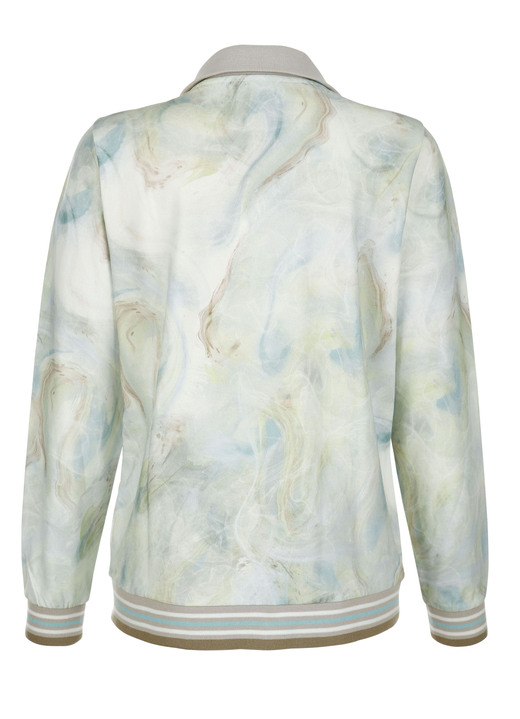 - Sweatjacke mit floralem Motiv, in Größe 042 bis 044, in Farbe ECRU-GRÜN Ansicht 6