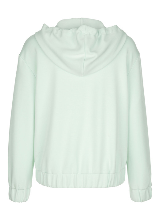 Shirts - Sweatjacke mit Kapuze, in Größe 038 bis 052, in Farbe MINT Ansicht 6