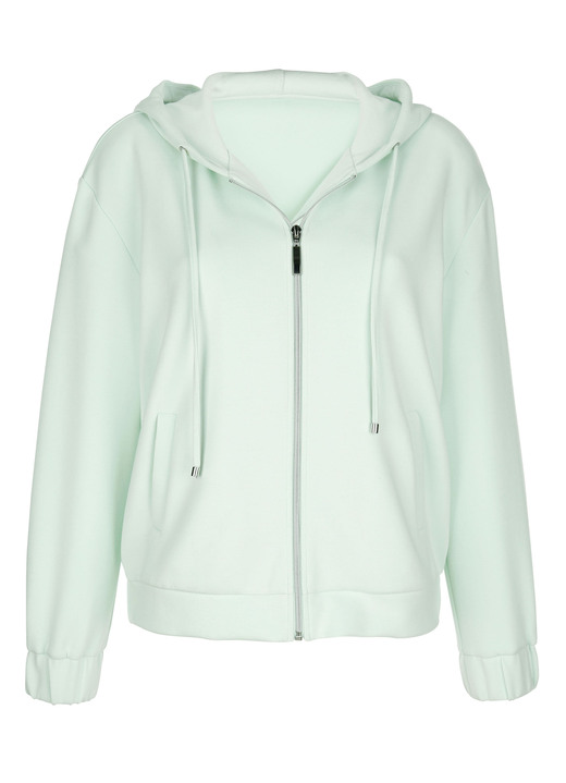 Shirts - Sweatjacke mit Kapuze, in Größe 038 bis 052, in Farbe MINT Ansicht 5