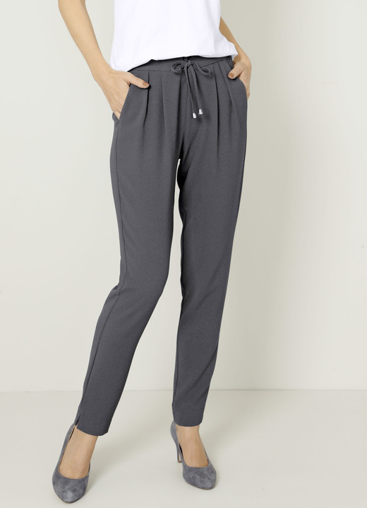 Hosen - Hose im Joggpant-Style Ansicht 3 Hosen - Hose im Joggpant-Style, in Größe 019 bis 052, in Farbe DUNKELGRAU Ansicht 3