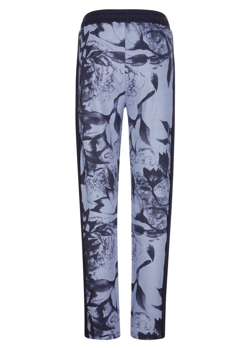 SALE - Hose mit seitlichem Galon-Streifen, in Größe 019 bis 052, in Farbe HELLBLAU-MARINE Ansicht 2