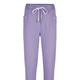 Hosen - Hose im Joggpant-Style – Farbe LILA-WEISS – Ansicht 1 Hosen - Hose im Joggpant-Style, in Größe 038 bis 052, in Farbe LILA-WEISS – Farbe LILA-WEISS – Ansicht 1