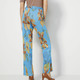 SALE - Hose mit ausdrucksstarker Dessinierung, in Größe 038 bis 048, in Farbe TÜRKIS-GOLD – Farbe TÜRKIS-GOLD – Ansicht 2
