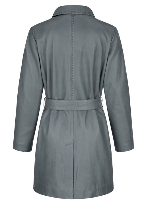 Ledermäntel - Lederkurzmantel mit Umlegekragen, in Größe 020 bis 048, in Farbe MINT Ansicht 5