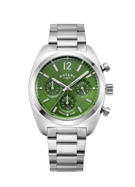 Quartzuhren - Chronograph im Vintage-Look, in Farbe  Ansicht 3