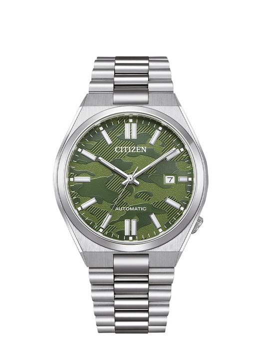 Mechanikuhren / Automatikuhren - Citizen Serie NJ015* Automatik-Herrenuhr Ansicht 2 Mechanikuhren / Automatikuhren - Citizen Serie NJ015* Automatik-Herrenuhr, in Farbe GRÜN Ansicht 2