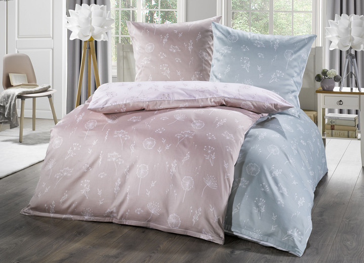 - Wunderhübsche Wende-Bettwäsche-Garnitur, in Größe 112 (80/80 cm + 135/200 cm) bis 115 (80/80 cm + 155/220 cm), in Farbe ROSÉ Ansicht 2