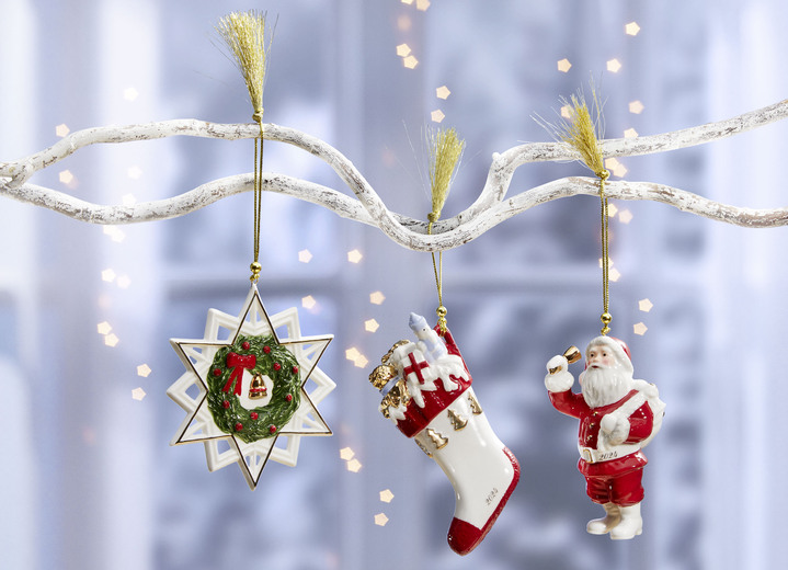 - Baumhänger aus dem Hause Villeroy & Boch, in Farbe WEISS-ROT, in Ausführung Baumhänger 