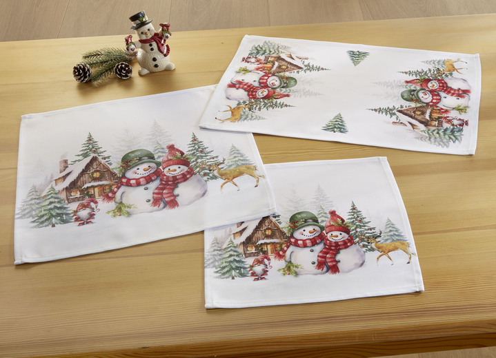 Heimtextilien - Tisch- und Raumdekoration, in Größe 101 (Deckchen, 35/ 50 cm) bis 404 (Kissenbezug, 40/ 40 cm), in Farbe BUNT Ansicht 1