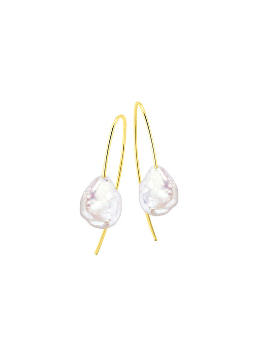 Ohrschmuck - Ohrhacken mit Keshi-Perlen, in Farbe  Ansicht 2