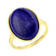 Ringe - Vergoldeter Damenring mit Lapislazuli, in Größe 160 bis 220, in Farbe  – Ansicht 2