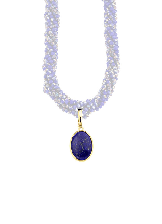 Anhänger - Vergoldeter Anhänger mit Lapislazuli, in Farbe  Ansicht 2