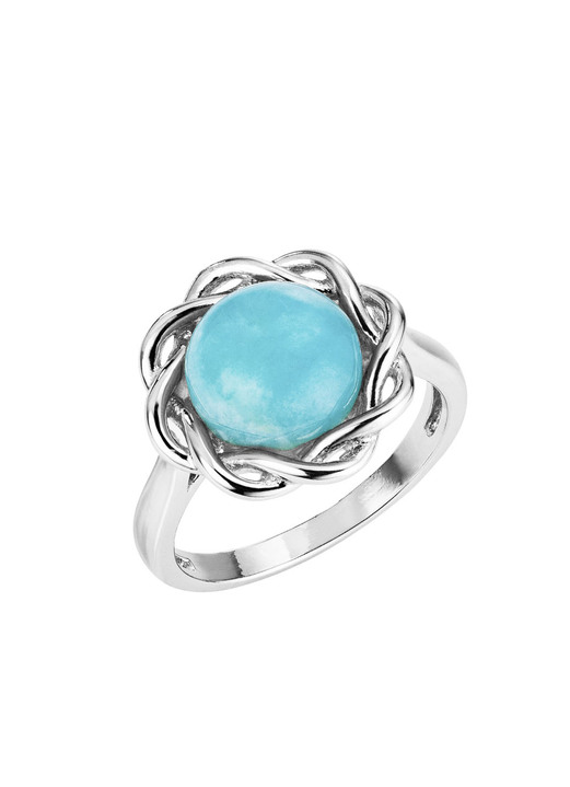 - Eleganter Damenring mit echt Amazonit, in Größe 160 bis 220, in Farbe  Ansicht 2