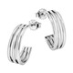 Ohrschmuck - Elegante Creolen aus Silber 925/- fein, in Farbe  – Ansicht 2