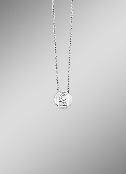 Schmuck & Uhren - Buchstaben-Anhänger mit Ankerkette, in Größe 001 bis 026, in Farbe , in Ausführung Buchstabe W Ansicht 1