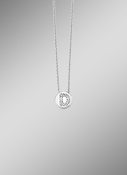 Anhänger - Buchstaben-Anhänger mit Ankerkette, in Größe 001 bis 026, in Farbe , in Ausführung Buchstabe F Ansicht 5