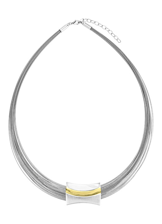 Armbänder - Moderne Garnitur in Bicolor aus Silber 925/- fein und Stahl, in Farbe , in Ausführung Armband Ansicht 6