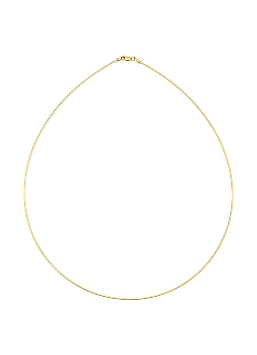 Halsketten - Hochwertiger Omega-Halsreif aus Gold 585/- fein Ansicht 2 Halsketten - Hochwertiger Omega-Halsreif aus Gold 585/- fein, in Farbe  Ansicht 2