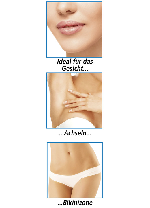 Haarentfernung - Batteriebetriebener Mini-Damenrasierer  Ansicht 3 Haarentfernung - Batteriebetriebener Mini-Damenrasierer , in Farbe WEISS-ROSÉGOLD Ansicht 3