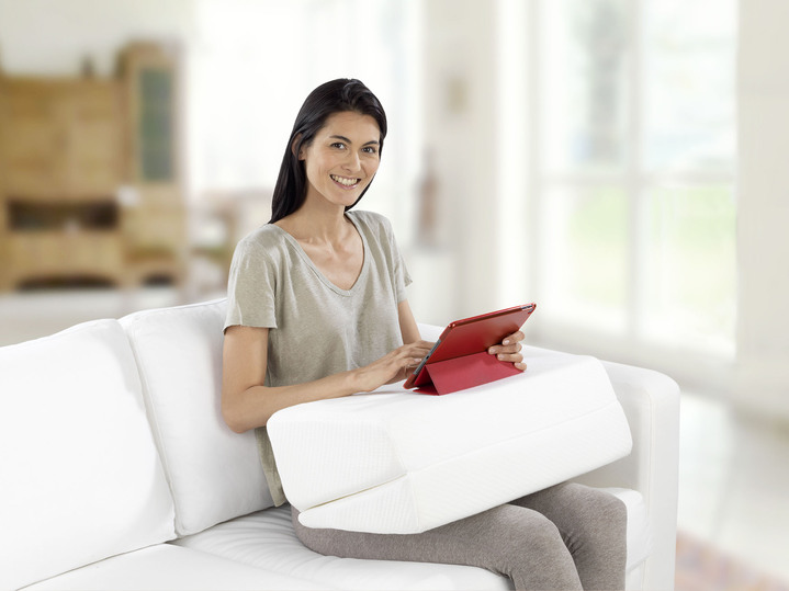 Sitzhilfen - Multifunktionales Keilkissen, in Farbe WEISS Ansicht 3