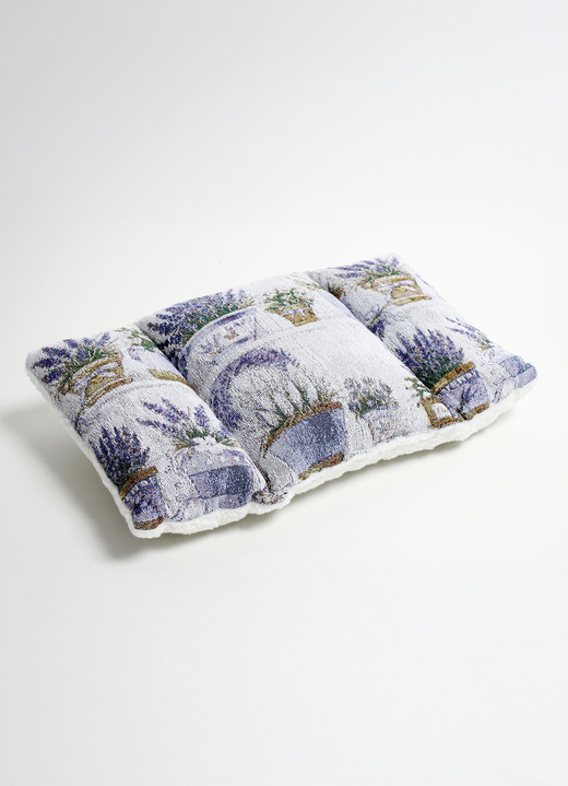Dekokissen & Hüllen - Rückenkissen mit Lavendel-Motiv Ansicht 2 Dekokissen & Hüllen - Rückenkissen mit Lavendel-Motiv, in Farbe LAVENDEL Ansicht 2