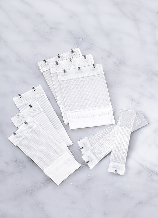 Wäsche - BH-Verlängerungs-Set, 9-teilig, in Farbe WEISS Ansicht 1
