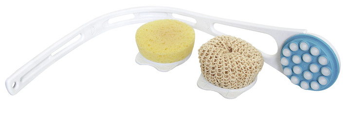 Badhilfen - Körperpflege Set, 3-teilig, in Farbe WEISS-BLAU Ansicht 6