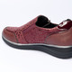 Komfortschuhe - Stylischer Halbschuh im Leo-Look, in Größe 036 bis 042, in Farbe BORDEAUX – Farbe BORDEAUX – Ansicht 2