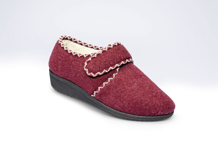 Hausschuhe - Kuschelige Hausschuhe mit flauschigem Innenfutter, in Größe 036 bis 042, in Farbe MARINE Ansicht 2