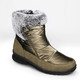 Stiefel & Stiefeletten - Winterstiefel mit Kunstpelzrand – Farbe OLIV – Ansicht 1 Stiefel & Stiefeletten - Winterstiefel mit Kunstpelzrand, in Größe 036 bis 042, in Farbe BLAU – Farbe OLIV – Ansicht 1
