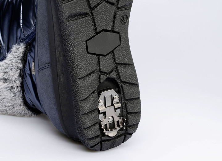 Stiefel & Stiefeletten - Winterstiefel mit Kunstpelzrand, in Größe 036 bis 042, in Farbe BORDEAUX Ansicht 2