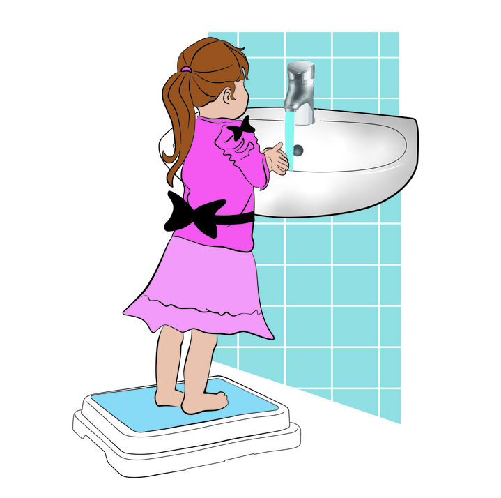 Praktische Hilfsmittel - Badstufe, in Farbe WEISS, in Ausführung Bad-Stufe Ansicht 2