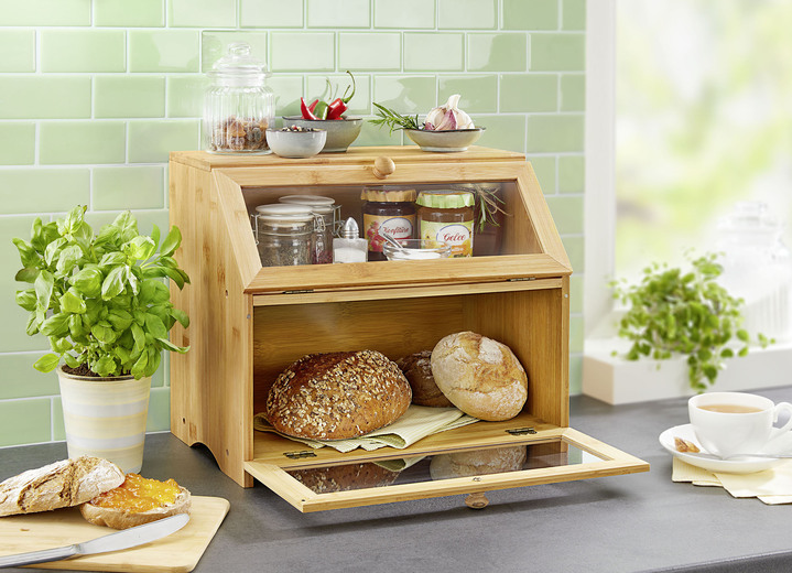 Haushalt & Küche - Backwaren-Theke für das Frühstücksbuffet zu Hause Ansicht 2 Haushalt & Küche - Backwaren-Theke für das Frühstücksbuffet zu Hause, in Farbe BRAUN, in Ausführung Backwaren-Theke Ansicht 2