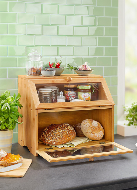 Haushalt & Küche - Backwaren-Theke für das Frühstücksbuffet zu Hause Ansicht 3 Haushalt & Küche - Backwaren-Theke für das Frühstücksbuffet zu Hause, in Farbe BRAUN, in Ausführung Backwaren-Theke Ansicht 3