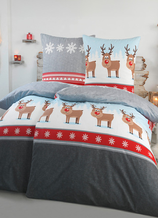 Bettwäschegarnituren - Bettwäsche-Garnitur, in Größe 112 (80/80 cm + 135/200 cm) bis 115 (80/80 cm + 155/220 cm), in Farbe MULTICOLOR