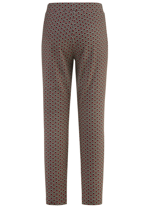 Hosen - Hose in aktueller Minimaldessinierung Ansicht 2 Hosen - Hose in aktueller Minimaldessinierung, in Größe 018 bis 052, in Farbe TAUPE-SCHWARZ-ROT Ansicht 2