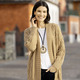 Strickjacken - Strickjacke in Grobstrick – Farbe CAMEL – Ansicht 2 Strickjacken - Strickjacke in Grobstrick, in Größe L(44/46) bis XL(48/50), in Farbe CAMEL – Farbe CAMEL – Ansicht 2