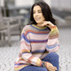 Langarm - Pullover in Grobstrick – Farbe ROSÉ-MULTICOLOR – Ansicht 4 Langarm - Pullover in Grobstrick, in Größe L(44/46) bis XL(48/50), in Farbe ROSÉ-MULTICOLOR – Farbe ROSÉ-MULTICOLOR – Ansicht 4