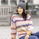 Langarm - Pullover in Grobstrick – Farbe ROSÉ-MULTICOLOR – Ansicht 3 Langarm - Pullover in Grobstrick, in Größe L(44/46) bis XL(48/50), in Farbe ROSÉ-MULTICOLOR – Farbe ROSÉ-MULTICOLOR – Ansicht 3